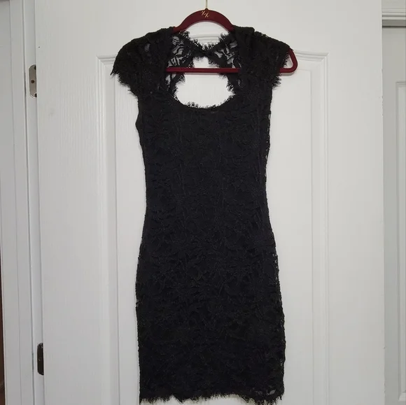 Jump Dresses | Black Lacy Mini Dress | Color: Black | Size: S | Elianacloutier's Closet